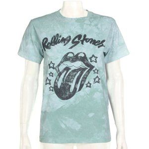 New Daydreamer X Free People Rolling Stones  Green Tie Dye T-Shirt sz XS NWT 188
